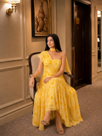 Lemon Mesh Net Dress