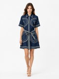 Printed Linen Blend Tunic