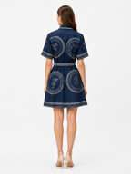 Printed Linen Blend Tunic