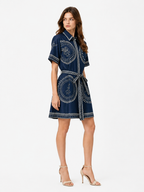 Printed Linen Blend Tunic