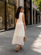 Waist Coat with Georgette Lace Skirt