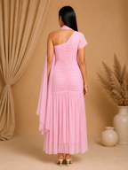 Lemon Mesh Net Dress